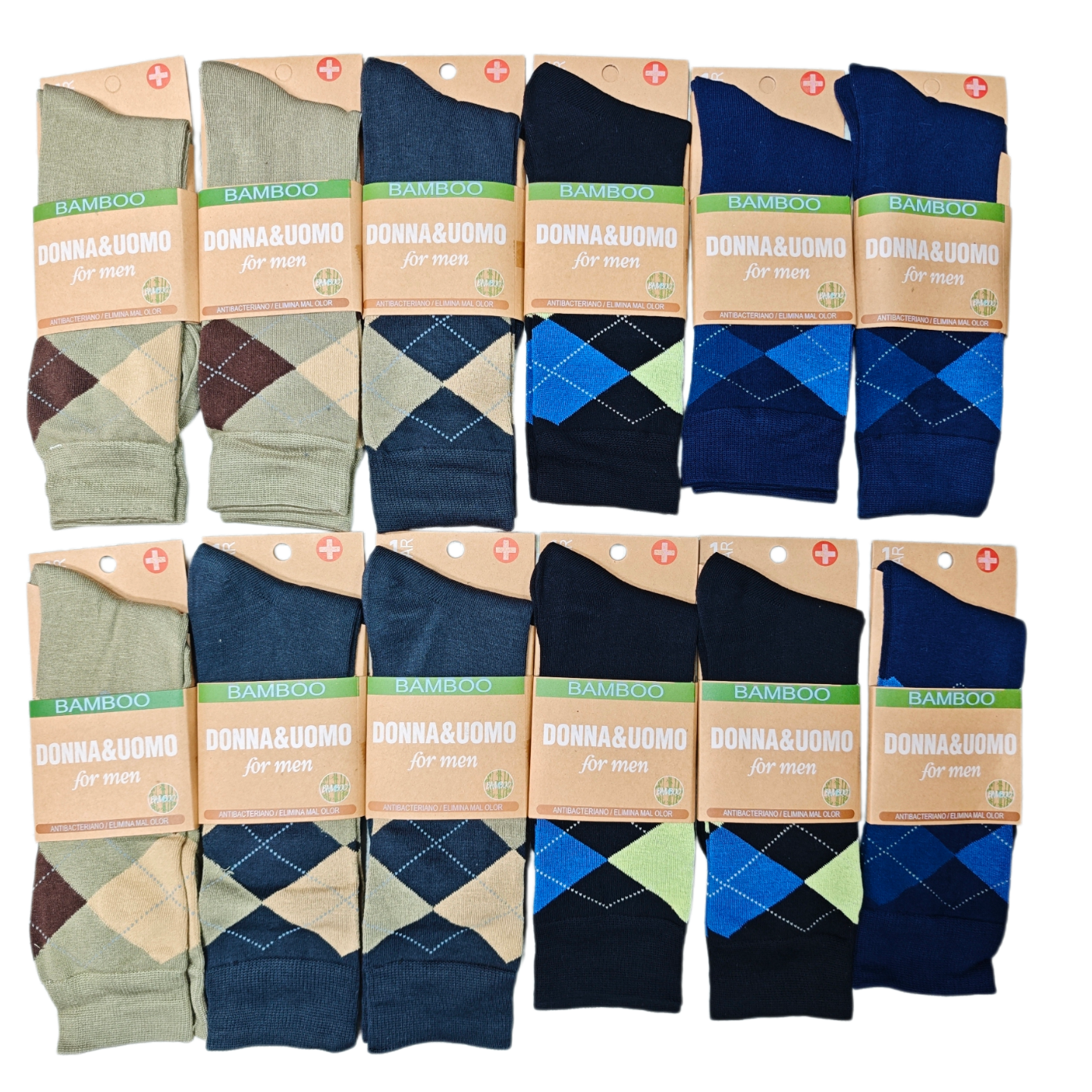 Calcetines de fibra de bambú para hombre Donna&uomo