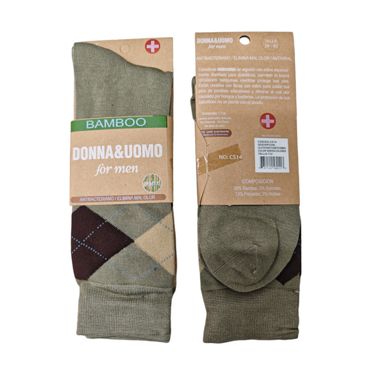 Calcetines de fibra de bambú para hombre Donna&uomo