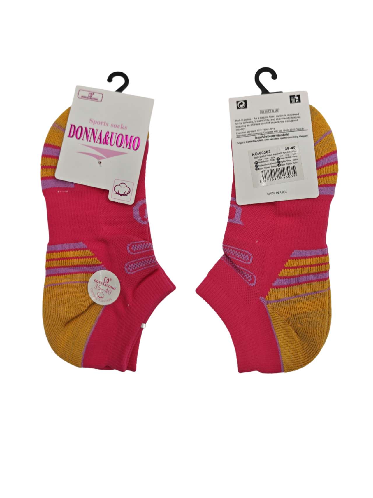 Calcetines deportivos para mujer, tallas 35-40 Donna&uomo