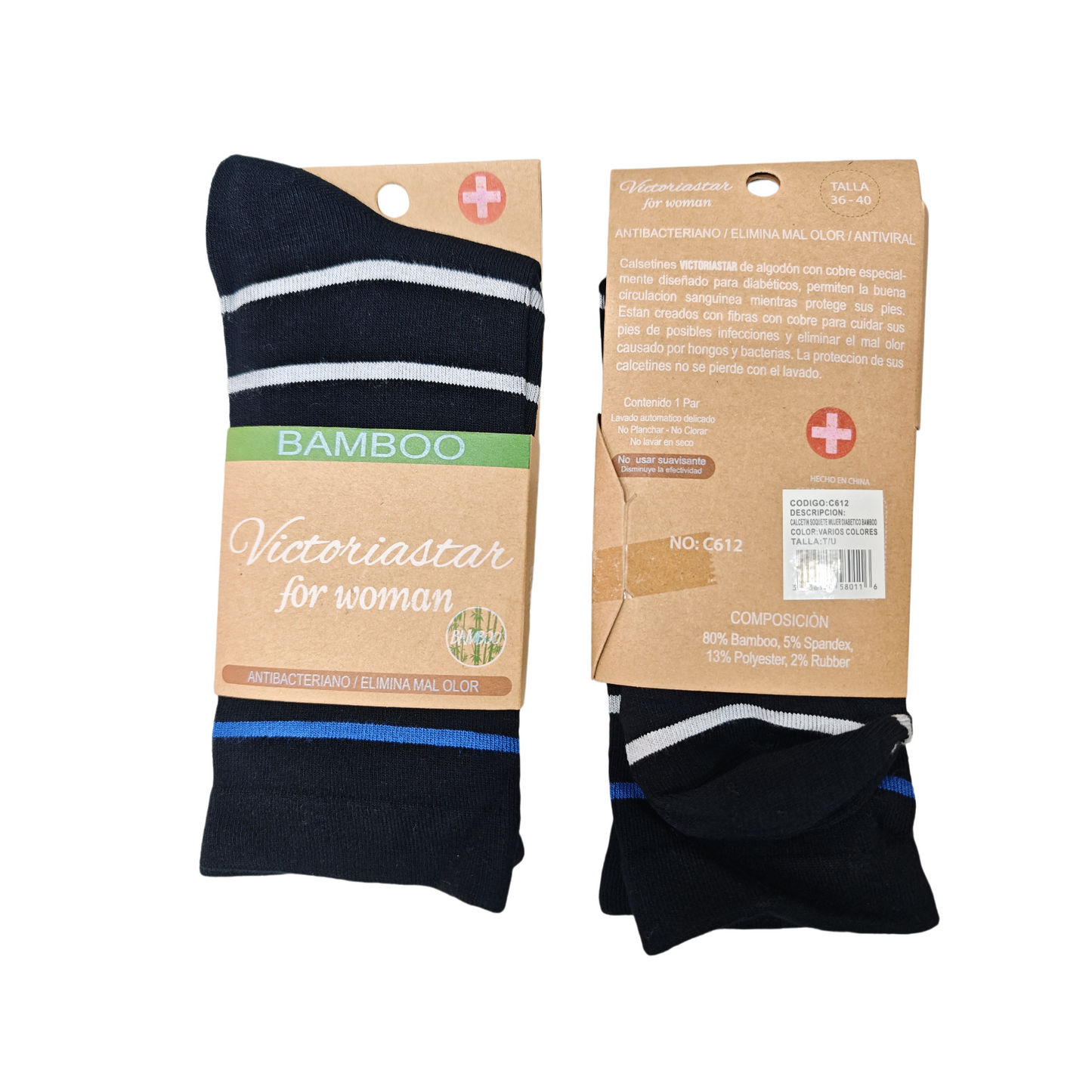 Calcetines de mujer bambú Victoria star
