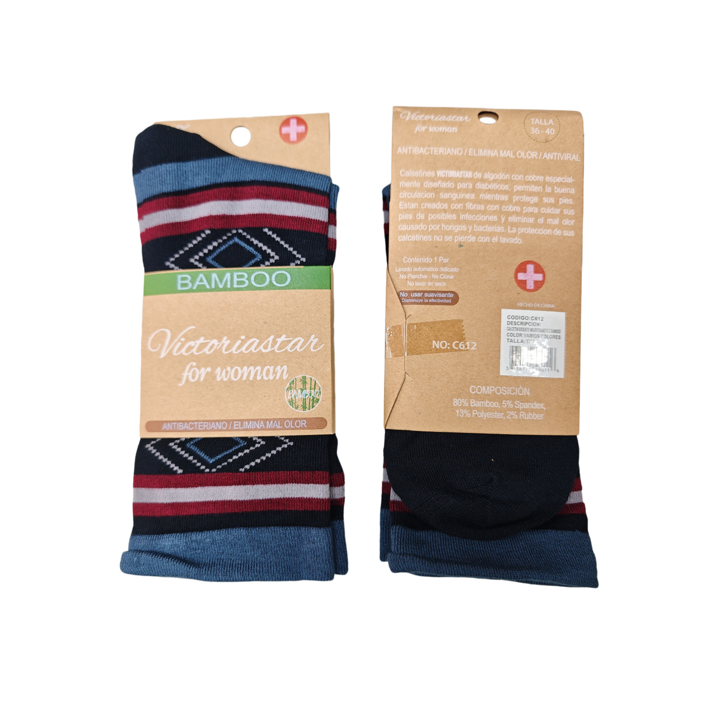 Calcetines de mujer bambú Victoria star